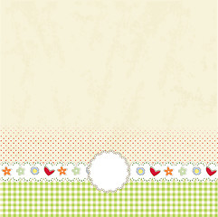 Image showing Template design for greeting card