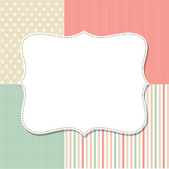 Image showing Cool template frame design for greeting card