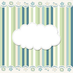 Image showing Template frame design for greeting card