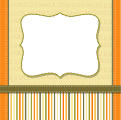 Image showing Cool template frame design for greeting card