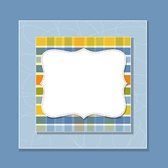 Image showing Cool template frame design for greeting card