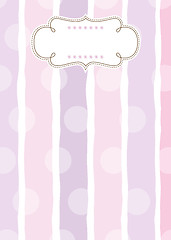 Image showing Template frame design for greeting card