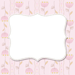 Image showing Cool template frame design for greeting card