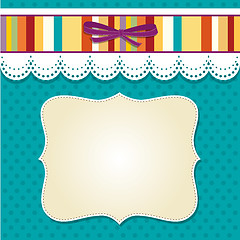 Image showing Cool template frame design for greeting card