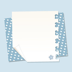 Image showing Template frame design for greeting card