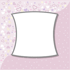 Image showing Cool template frame design for greeting card