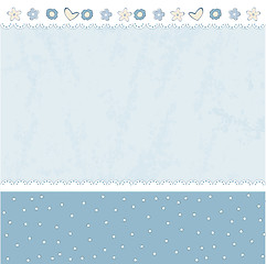 Image showing Template design for greeting card