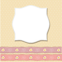 Image showing Cool template frame design for greeting card