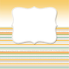 Image showing Cool template frame design for greeting card