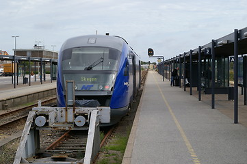 Image showing Railway station in Frederikshavn in denmark