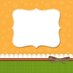 Image showing Cool template frame design for greeting card