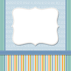 Image showing Cool template frame design for greeting card