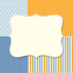 Image showing Cool template frame design for greeting card