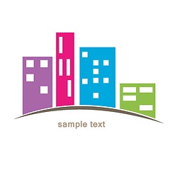 Image showing city building icon design