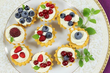 Image showing Custard tarts