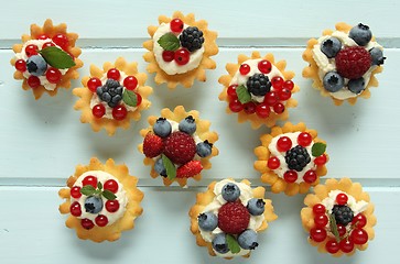 Image showing Custard tarts