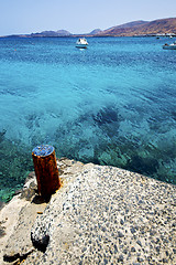 Image showing village rusty metal arrecife teguise lanzarote 