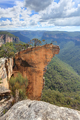 Image showing View of Hanging Rock Blue Mountains NSW Australia