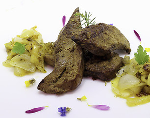 Image showing Fried pork liver