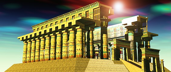 Image showing Egyptian temple