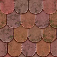 Image showing Vintage clay tile