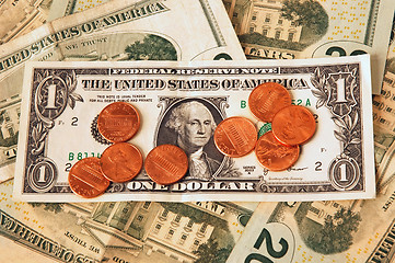 Image showing Pennies on the Dollar