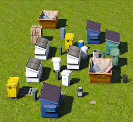 Image showing Dumpsters and skips