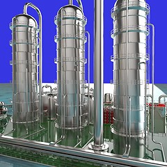 Image showing Modern refinery