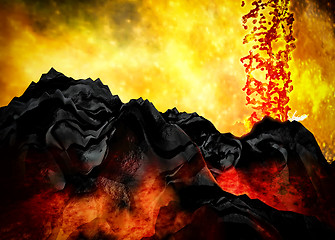 Image showing Volcanic eruption