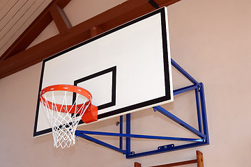 Image showing Gym building with basketball hoop