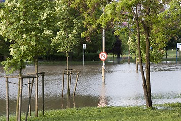 Image showing Flooded city