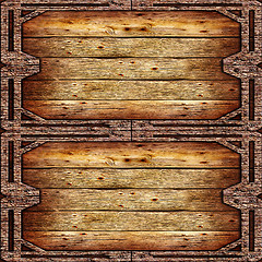 Image showing Old wooden grungy frame