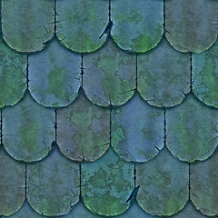 Image showing Vintage clay tile