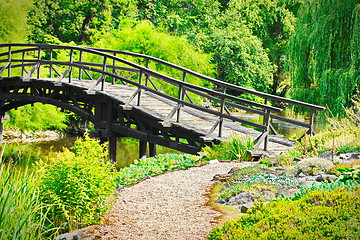 Image showing Traditional japanese bridge