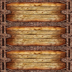 Image showing Old wooden grungy frame