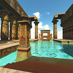 Image showing Egyptian temple