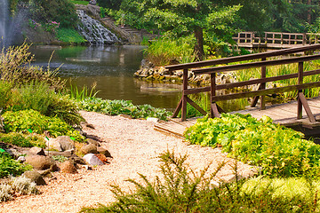 Image showing Traditional japanese bridge