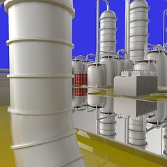 Image showing Modern refinery