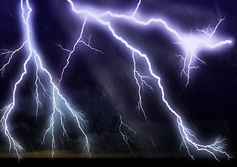 Image showing Lightning galore