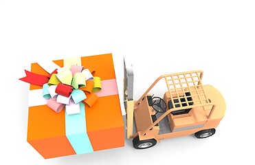 Image showing Giving presents