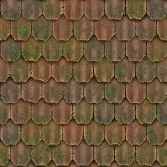 Image showing Vintage clay tile