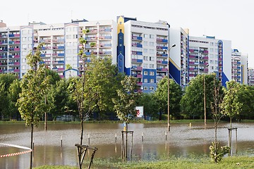 Image showing Flooded city