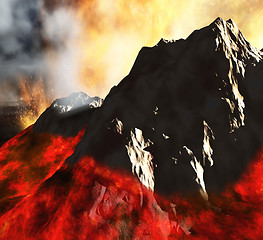 Image showing Volcanic eruption