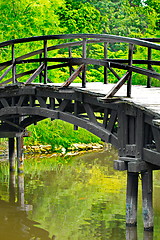 Image showing Traditional japanese bridge
