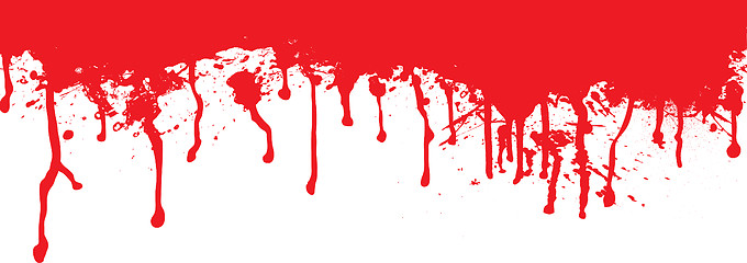 Image showing blood splat dribble