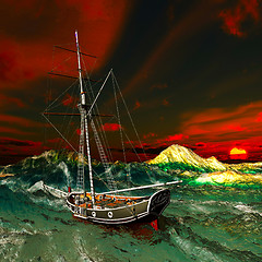 Image showing Pirate ship