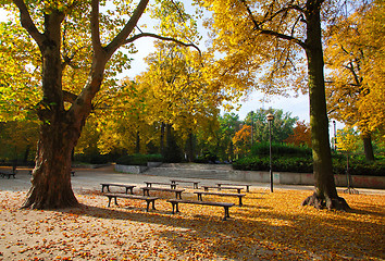 Image showing Park in autumn time