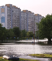 Image showing Flooded city