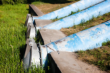 Image showing sewage pipes