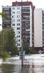 Image showing Flooded city